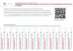 Abrisszettel Einspruch gegen das VfGH-Urteil zur