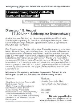 Aufruf als pdf - Flüchtlingsrat Niedersachsen