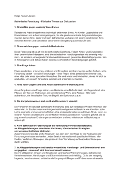 15 Thesen von Helga Kämpf -Jansen