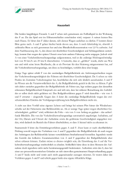 Hausarbeit - Lehrstuhl f&uuml;r Strafrecht II