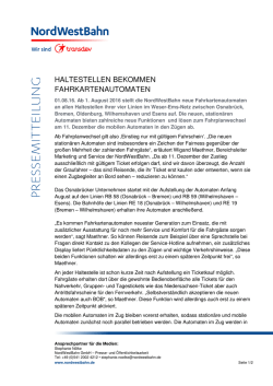 Haltestellen bekommen Fahrkartenautomaten