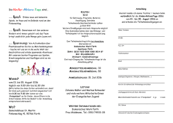 Infoblatt &bdquo;Kinderaktionstage&ldquo;