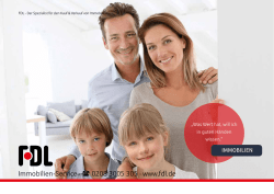 Imagebrosch&uuml;re Der Spezialist f&uuml;r Immobilien