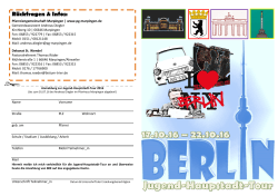 Berlin Anmeldung 2016 - Pfarreiengemeinschaft Marpingen