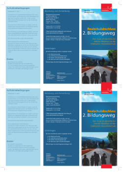 2. Bildungsweg 2. Bildungsweg
