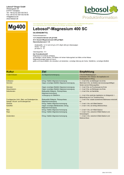 Magnesium 400 SC - Lebosol Dünger GmbH