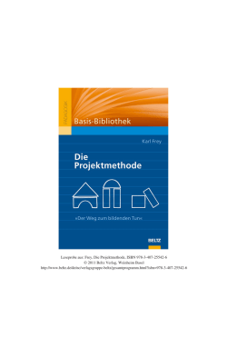 Die Projektmethode - content