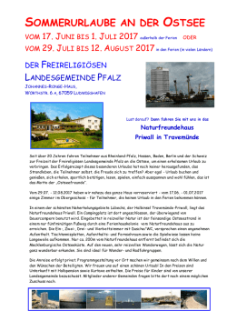 Informationsbrosch&uuml;re - Freireligi&ouml;se Landesgemeinde Pfalz
