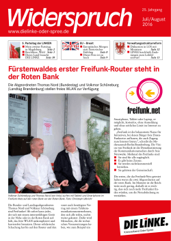 Fürstenwaldes erster Freifunk-Router steht in der Roten Bank