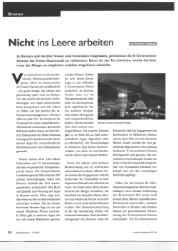 Nicht ins Leere arbeiten