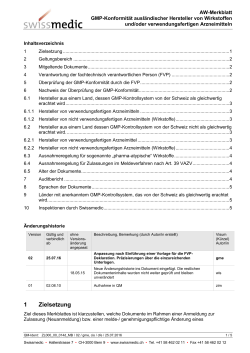 GMP-Konformit&auml;t ausl&auml;ndischer Hersteller von