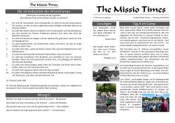 The Missio Times - MissioCamp Erzgebirge