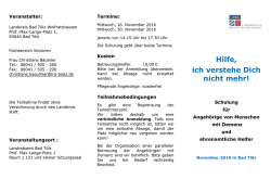 Hilfe, ich verstehe Dich nicht mehr!