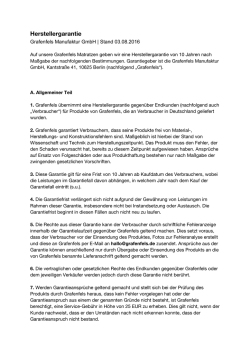 Herstellergarantie