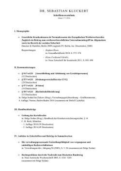 DR. SEBASTIAN KLUCKERT