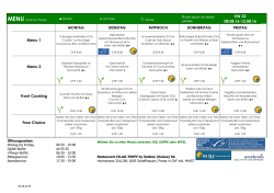 Menuplan - Sodexo Cilagtreff