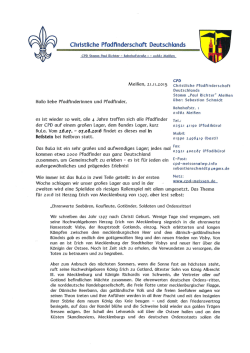 Infobrief BULA - CPD