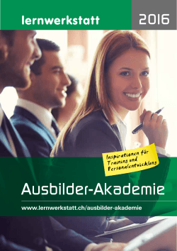 Flyer Ausbilder-Akademie 2016