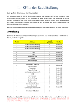 Ihr KPJ in der Rudolfstiftung