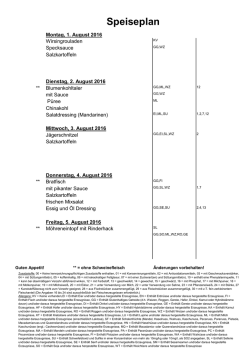 Speiseplan KW 30