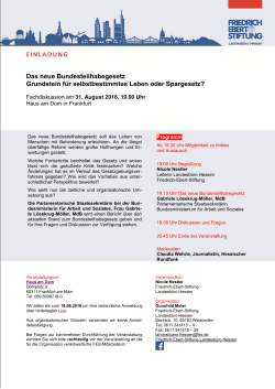 FES Bundesteilhabegesetz - Friedrich-Ebert