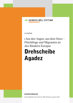 Drehscheibe Agadez - Heinrich-Böll