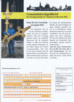 August/September 2016 – Einlegeblatt St. Nikolai