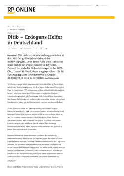 Ditib &ndash; Erdogans Helfer in Deutschland