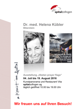 Dr. med. Helena K&uuml;bler Wir freuen uns auf Ihren