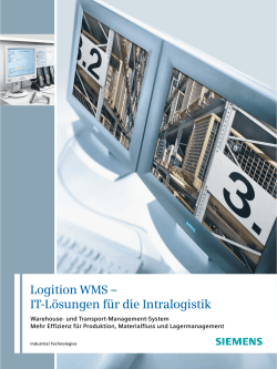 Logition WMS – IT-Lösungen für die Intralogistik