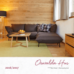 Hotel-Prospekt - Bio-Hotel Oswalda-Hus