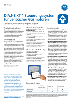 DIA.NE XT 4 Steuerungssystem f&uuml;r Jenbacher Gasmotoren