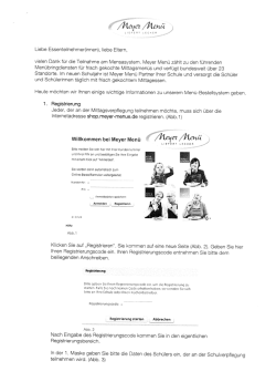 Meyer-Menü Anleitung