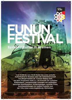 Programm-FUNUN-Festival - Bremer Rat für Integration