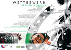 Plakat - Mit dem Rad zur Arbeit