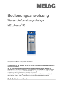 Bedienungsanweisung