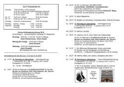 GOTTESDIENSTE - Sankt Bonifaz