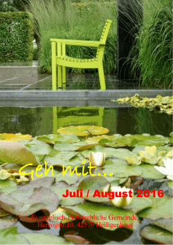 Juli / August 2016