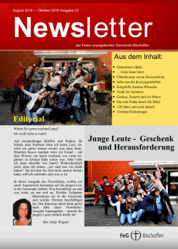 Editorial Junge Leute - Geschenk und