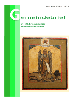 Gemeindebrief No 3.2016.pub - Kirchengemeinden Bad Grund und