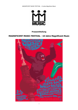 MAGNIFICENT MUSIC FESTIVAL - 10 Jahre Magnificent Music