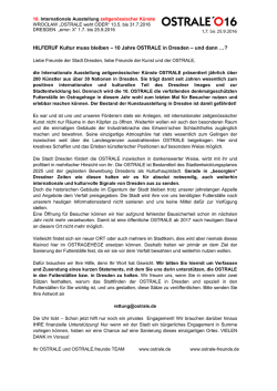 HILFERUF Kultur muss bleiben &ndash; 10 Jahre OSTRALE in Dresden