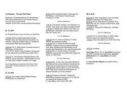 Liste der Konferenzteilnehmer „Ermittlungen