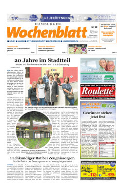 20 Jahre im Stadtteil - Hamburger Wochenblatt