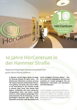 10 Jahre HörCentrum in der Hammer Straße