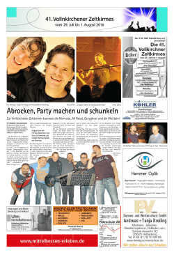 Abrocken, Party machen und schunkeln