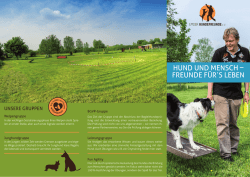 HUND UND MENSCH &ndash; FREUNDE F&Uuml;RʼS LEBEN
