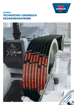 Optibelt - Technisches Handbuch Keilriemenantriebe
