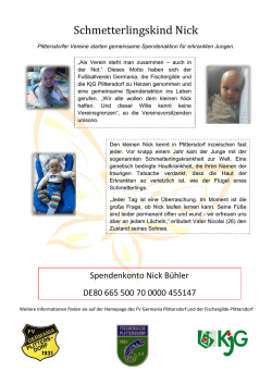 Schmetterlingskind Nick - Fischergilde Plittersdorf