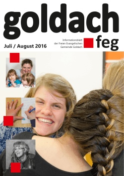 goldach feg Juli / August 2016